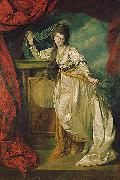 Johann Zoffany Portrait of female painting
